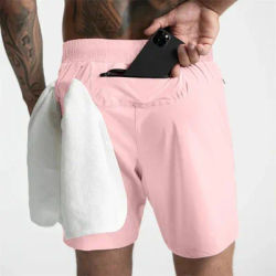 2025 NEW Summer quick-dry Training Shorts Men Sports Casual Clothing Fitness Workout Running Woven Compression Athletics Shorts