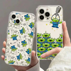 Disney Alien Phone Case For Samsung S25 S24 S23 S22 S21 S20 S10 FE Note20 Note10 Plus Ultra Lite 5G Clear Soft TPU Cover