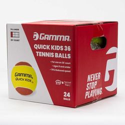 Gamma Quick Kids 36 Felt Box of 24 Tennis Balls