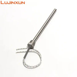 LUJINXUN 12V 24V DN8/12.8mm BSP Mold Threaded Single Head Heating Tube 200-600W 8x100-300mm Cartridge Heater Stainess Steel 1pc
