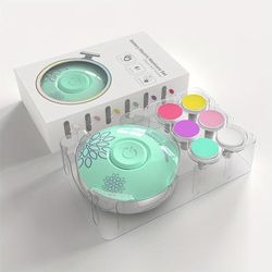 TEMU Multi Functional Electric Nail Polish Remover Set, Equipped With 6 Grinding Heads, Suitable For The To Use.(without Battery)