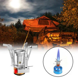 Foldable Outdoor Stove Ultra-light Alloy Mini Gas Stove for Camping Hiking Gas Furnace Portable Outdoor Cooking Picnic Cooker