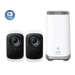 eufyCam S300 (eufyCam 3C) + 1 TB Hard Drive White