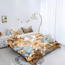 TEMU Toy Story Printed Cartoon Duvet Cover Bedding Sets With 3pcs Includes Duvet Cover Pillowcases For Bedroom 2 Pillowcases With Cute Character Designs Day, Couple Double Single Multi Size