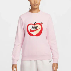 Nike Official New Women's Round Neck Sport Print Knit Casual Sweatshirt IB8232-663