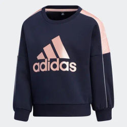Adidas Official Genuine Children's Round Neck Knitted Pullover Sports Casual Sweatshirt GL1362