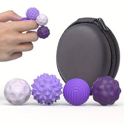 TEMU 4pcs, Silicone Grip Strengthening Ball, Hand Exerciser Set, Durable Finger And Palm Exercise Tool, Small Option