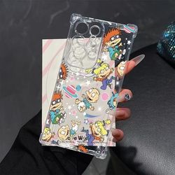 TEMU Adorable R-rugrats Phone Case Compatible With For For Galaxy S25 S24 S23 S22 S21 S20 Fe 4g 5g, Featuring A Transparent Soft Back For Drop