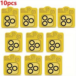 TEMU 10pcs Camera Lens Film For Iphone 16 Film For Iphone 11 15 12 13 14 16 Pro Phone Lens Protection