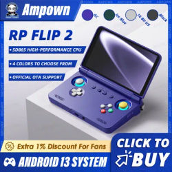 Retroid Pocket Flip2 Handheld Game Console 5.5'' AMOLED Screen DP Output Snapdragon MediaTek Processor Active Cooling Android OS