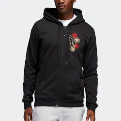 Adidas genuine seasonal new men's basketball sport hooded jacket FH7701