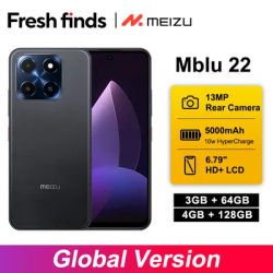World Premiere Global Version Meizu Mblu 22 Smartphone 90Hz 6.67"HD Unisoc SC9863A CPU 90Hz 13MP Rear Camera 5000mAh Battery