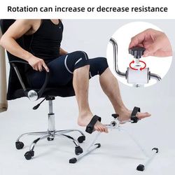 TEMU 1pc Folding Mini Exercise Bike Arm Leg Resistance Cycle Pedal Exerciser Portable