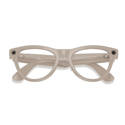 Unisex s horn Shiny Chalky Gray Plastic Prescription sunglasses - Eyebuydirect s Ray-Ban Meta Skyler