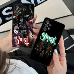G-Ghost Mobile Phone Case for Samsung Galaxy A73 72 71 70 56 55 54 53 52 36 35 34 23 16 15 5G Black