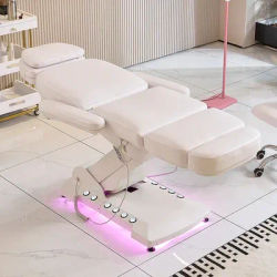 High-grade electric lifting beauty bed with foot control integrated micro plastic surgery bed beauty salon special automatic