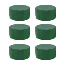 Briques rondes en mousse florale, 6 pièces, bricolage, fleurs, boue verte, blocs de polystyrène pour fleuriste, matériaux d'arrangement floral pour mariage et anniversaire