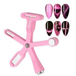 TEMU 6in 1 Cat /led Gel High Quality Nail Magnet Plates Manicure Art Design Suitable For Cat Eye Gel Polishing Magnet Tools
