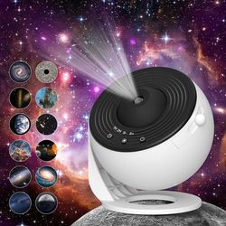 TEMU Projector Lamp, 13-in-1 Star Projector Light, Nebula Night Light With Timer Projection Lamp, Room Decor, Usb Plug-in