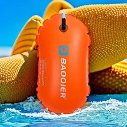 TEMU Baoqier Device - Orange, Inflatable Pool Noodle With Handle, Relaxation And Outdoor Activities, Pool Noodle Accessories | Inflatable Pool Noodle | Durable Swim Gear, Pool