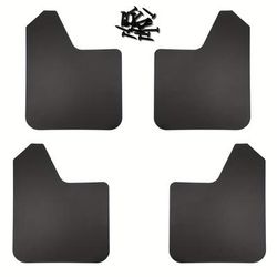 TEMU 4pcs Mioumei Flexible Pp Mud Flaps Set - Universal Fit Pickup & Suv Front & Rear Splash Guards, Durable & Fenders For Cleaner Handling & Appearance, Mudguards For Pickup