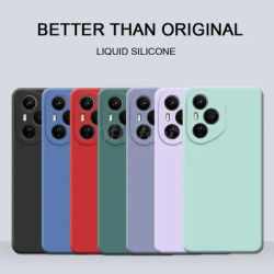 For Honor 400 Pro Case Liquid Silicone Plain Rubber Soft TPU Phone Protector Case Honor 400 Pro