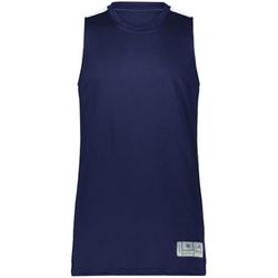 Augusta Sportswear AS6927 Athletic Swish Reversible Basketball Jersey T-Shirt in Navy Blue/White size Large | Polyester 6927