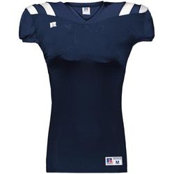 Russell Athletic R0100W Youth Canton Football Jersey T-Shirt in Navy Blue/White size 2XL | Polyester/Spandex Blend
