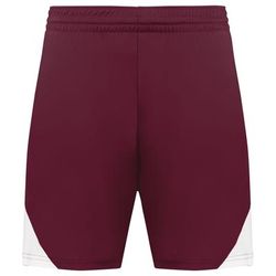 Augusta Sportswear 1737 Youth Step-Back Modern Fit Basketball Shorts in Maroon/White size Large | Polyester