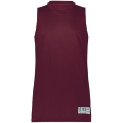 Augusta Sportswear 6928 Athletic Youth Swish Reversible Basketball Jersey T-Shirt in Maroon/White size Small | Polyester