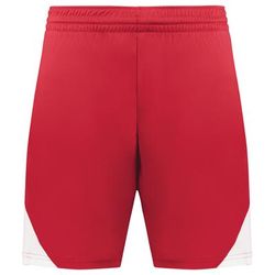Augusta Sportswear 1736 Step-Back Modern Fit Basketball Shorts in Red/White size Medium | Polyester