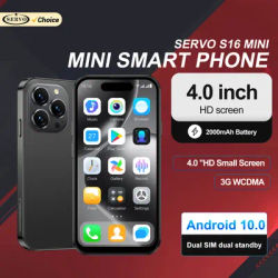 SERVO S16 Mini Ultra Small 3G Smartphone Android10 OS 2GB+16GB Google Play GPS 4.0"Full Screen Tiny Smart Phone Dual SIM Standby
