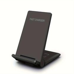 TEMU Wireless Charger, Foldable 2in 1 Wireless Charging Station For /15/ / 14/13/12/11/se/xs/x/8/plus, For Airpods /pro/4/3/2, 15w Fast Dual Wireless Induction Charge Stand S24 S23 S22 Buds Pro