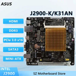 ASUS J2900-K/K31AN J2900 Motherboard Onboard CPU Support PCIE 2.0 SATA 3.0Gb/s VGA USB 2.0 Mini-ITX