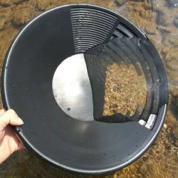 Outils de détection de métaux de casserole d'or tamis en plastique poêle d'or bol en plastique vert dragage prospection lavage de rivière équipement de panoramique d'or