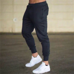 2025 Fashion Men Gyms Pure color Pants Joggers Fitness Casual Long Pants Men Workout Skinny Sweatpants Jogger Tracksuit Trousers