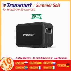 Tronsmart Force Max haut-parleur 80 W puissant haut-parleur Bluetooth avec TWS, Bluetooth 5.0,