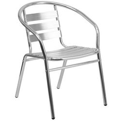 MoTak M044 Stackable Armchair w/ Ladder Back - Aluminum, Indoor/Outdoor