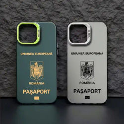 Romania Passport Phone Case For iPhone 16 15 14 13 12 11 mini Pro Max X XR XSMAX 8 7 Plus Anti Fall