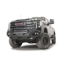 Fab Fours Bumper Steel Powdercoated Black Matrix Series, Front, GM24-X6252-1