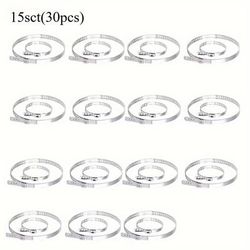 TEMU 15set (30pcs) Car Cv Shoe Clamp Adjustable Stainless Steel Axle Cv Joint Shoe Clamp Kit Drive Shaft Axle Joint Clamp