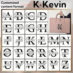 TEMU 1 Pink Pu Leather Laptop Tote Bag With Personalized Name, Floral Pattern, Magnetic , Portable Briefcase For Office And School