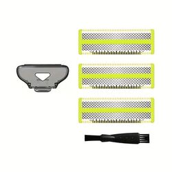 TEMU Replacement Blade Heads, Replacement Head With 1/3/5mm Guide Combs, Compatible With Qp2520/qp2530/qp2620/qp2630/qp2724/qp2834