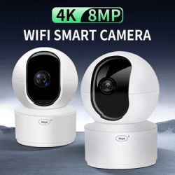 Neye 8MP 4K WiFi caméra de sécurité 1080P HD intérieur bébé moniteur suivi automatique Audio Vision nocturne caméra PTZ IP caméra