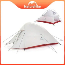 Naturehike Cloud Up 1 2 3 Tent Ultralight Camping Tent Double Layer Waterproof Tent Outdoor Hiking Backpacking Tent with Mat