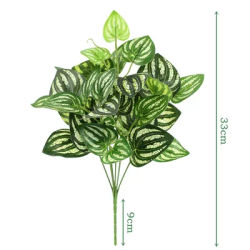 Plantes vertes artificielles, fausses plantes de décoration pour la maison, feuilles vertes,