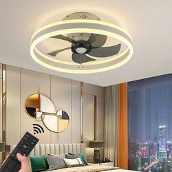 TEMU Dimmable Led Ceiling Fan Light Living Room Chandelier Lamp With Remote Control
