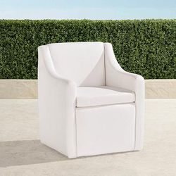 Portico Upholstered Dining Arm Chair - Sailcloth Seagull - Frontgate