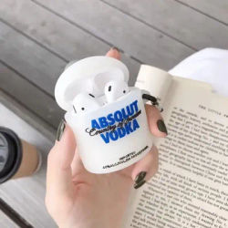 Pour AirPods 4 3 2 1 Pro Pro2 étui pour écouteurs 3D Vodka Silicone dessin animé boîte pour écouteurs avec couvercle pendentif