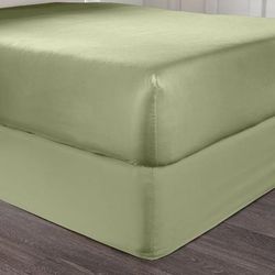 BH Studio Microfiber Bedskirt by BH Studio in Sage (Size TWIN)
